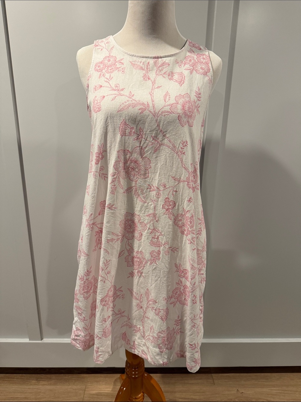 Joie Pink Floral Print sun dress with pockets